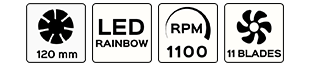 1200rpm-120mm-rainbow-11blades