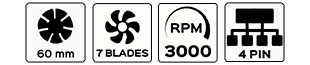 60mm-3000rpm-4pin-7blades