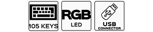 105keys-rgb led-usb