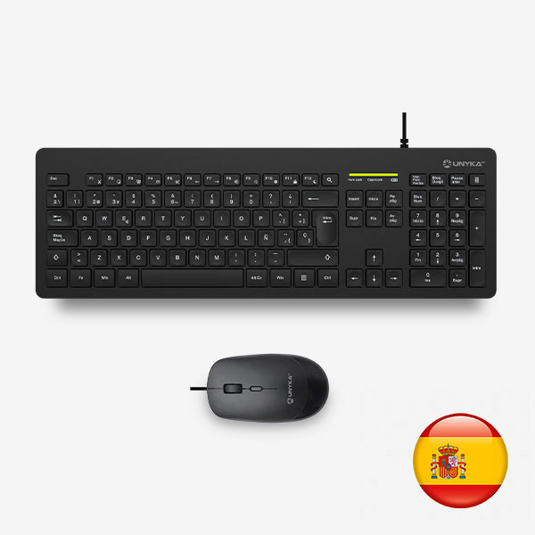 Teclado Slim con ratón con hasta 2400 DPI