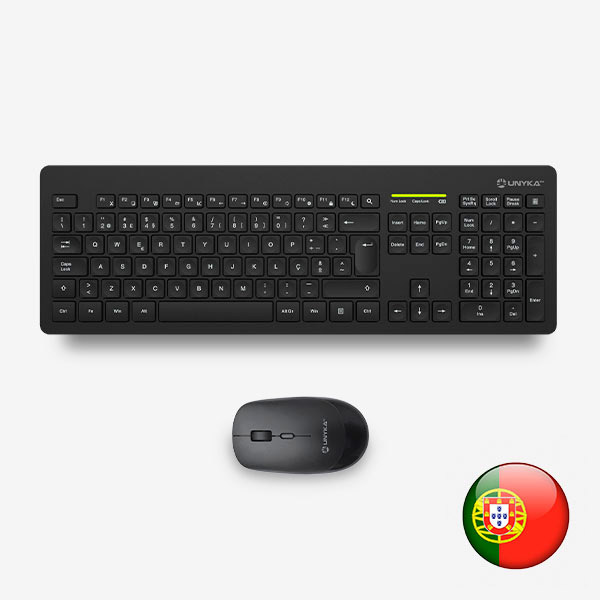 Teclado Slim con ratón con hasta 2400 DPI