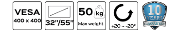 vesa400-32-55-50kilos-20grados