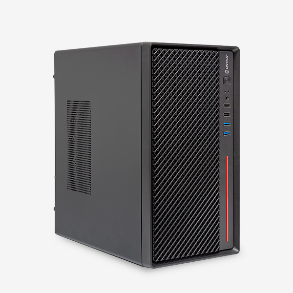 Caja Micro ATX NUMEN 300 PRO UK52121 lateral frontal