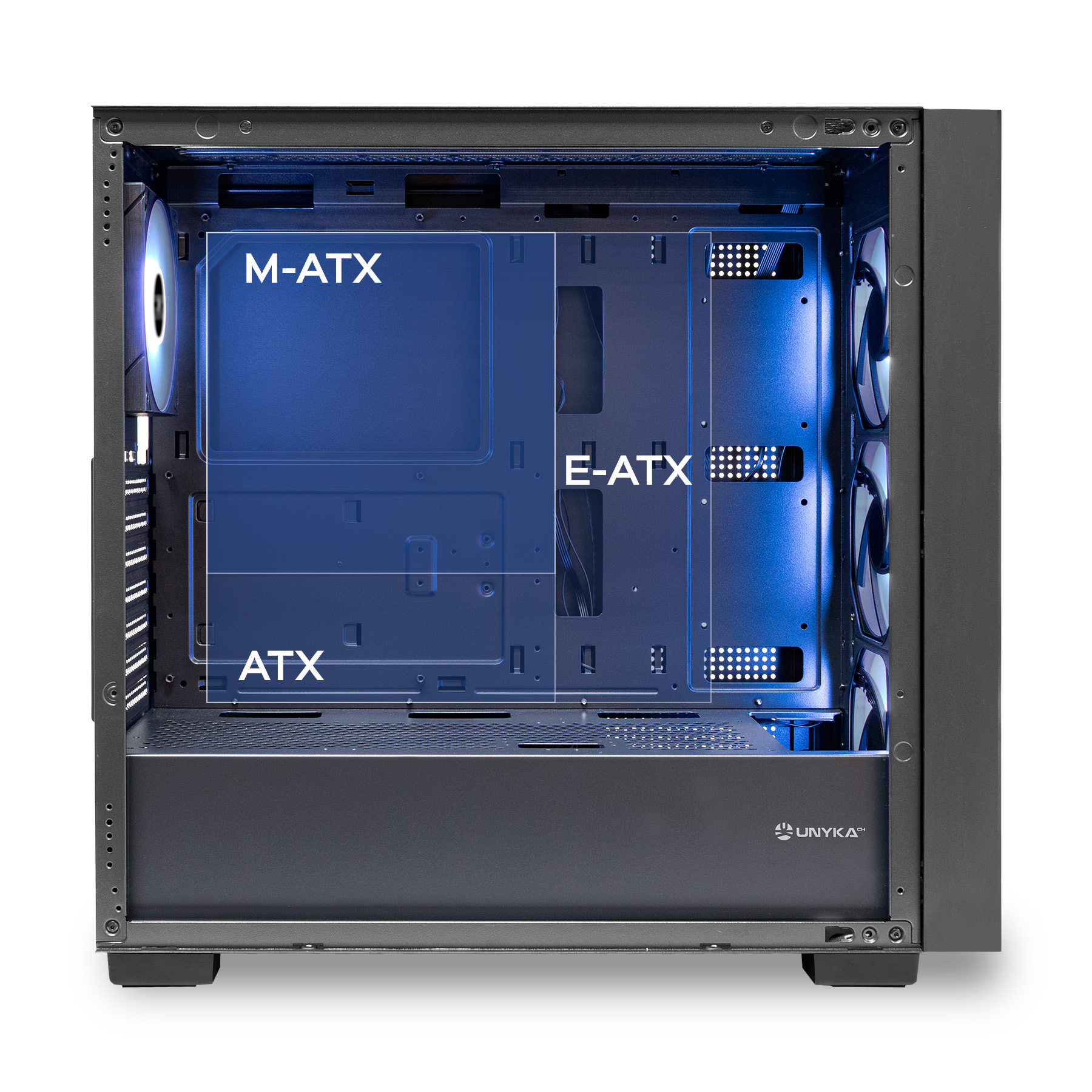 Caja ATX Revelat Mesh Black UK121803 Motherboard