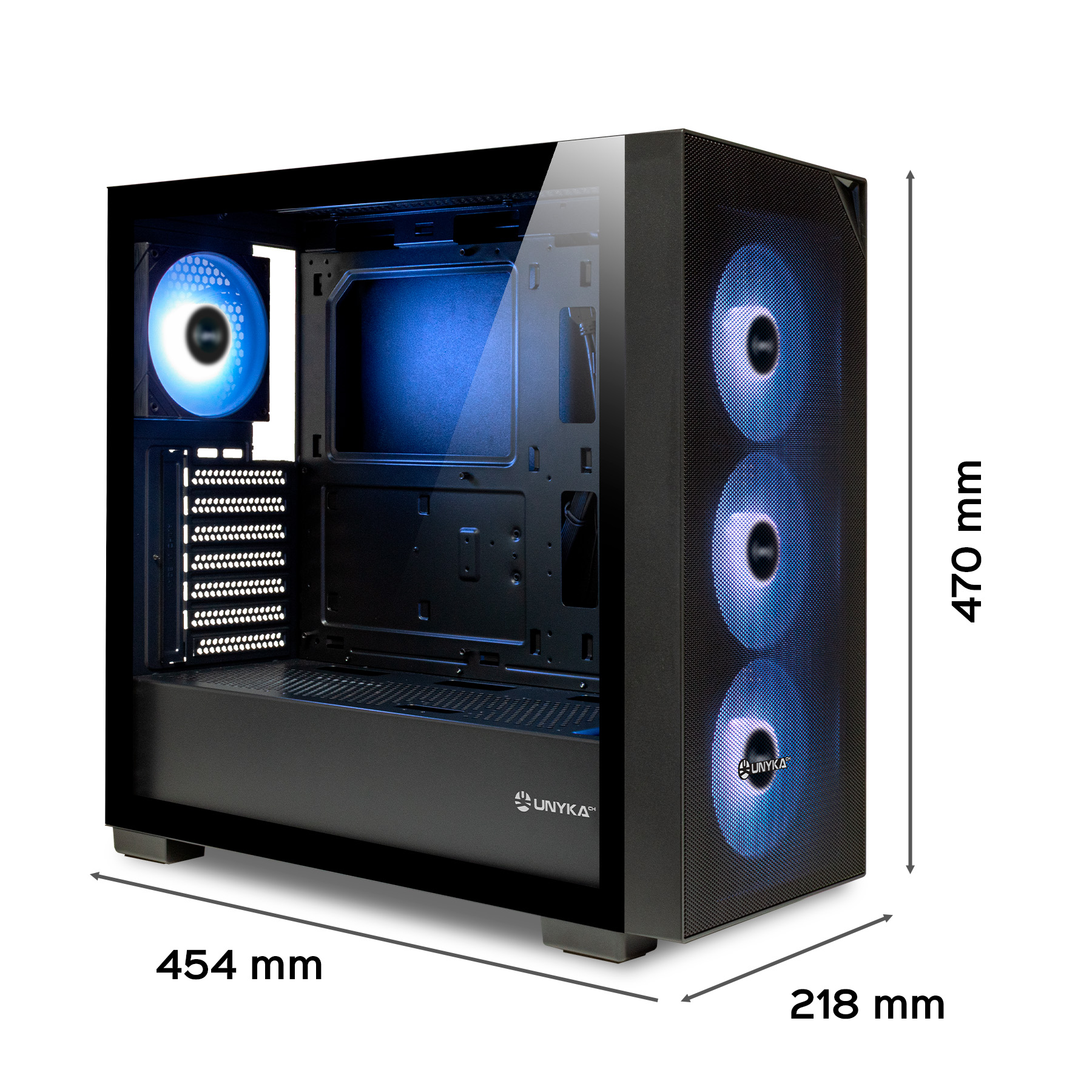 Caja ATX Revelat Mesh Black UK121803 Size