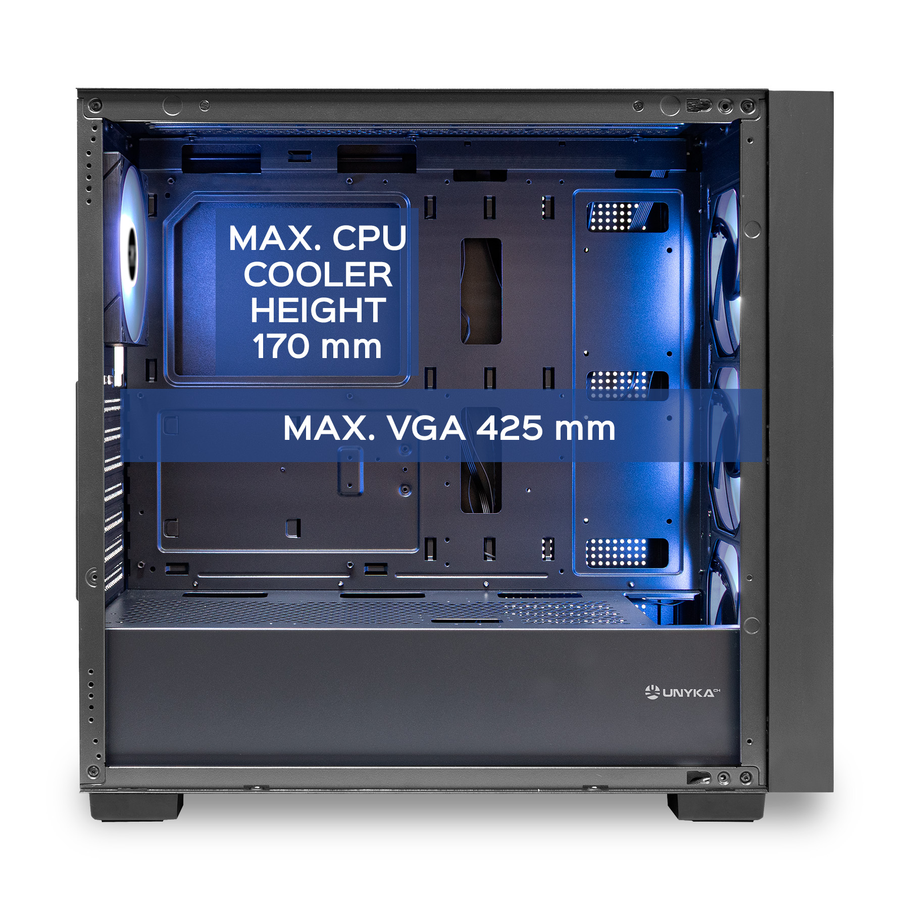 Caja ATX Revelat Mesh Black UK121803 Cooler - VGA