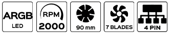 argb-2000rpm-90mm-7blades-4pin